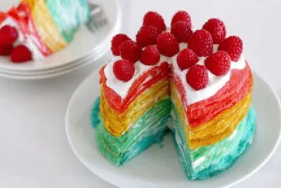 Rainbow Crepe Cake