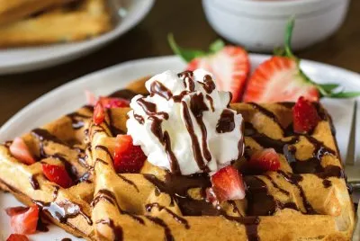 Waffle   Ice Cream Strawberry