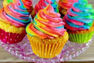 Rainbow Cupcake