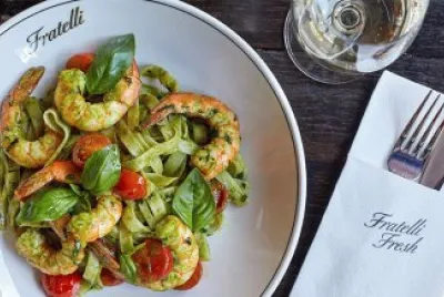 פאזל של Spaghetti Al  Pesto Con Gamberi
