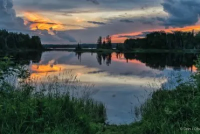 Sunset on the delta