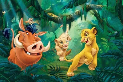 El Rey leon - simba, Nala