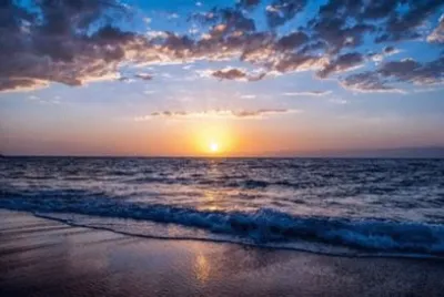 sunset at the ocean (2) jigsaw puzzle
