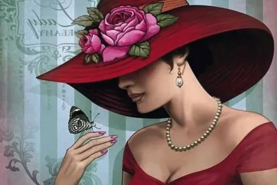 Lady with Butterfly