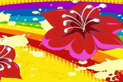 פאזל של ç¹½ç´›èŠ±æœµ