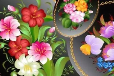 פאזל של ç¹½ç´›èŠ±æœµ