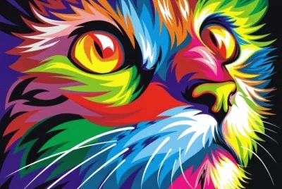 coloured cat jigsaw puzzle