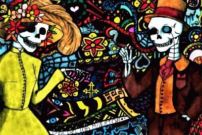 פאזל של DÃ­a de Muertos, MÃ©xico.