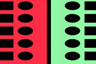 Rouge et vert