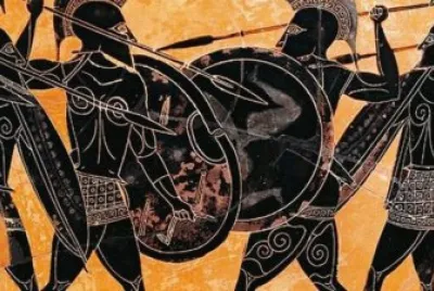 Pintura de Soldados Espartanos