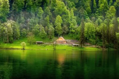 Casa no lago jigsaw puzzle