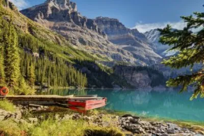 Barco no lago jigsaw puzzle