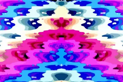 Rose et bleu