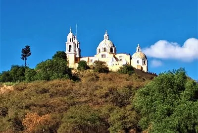 Templo en Cholula, Puebla.