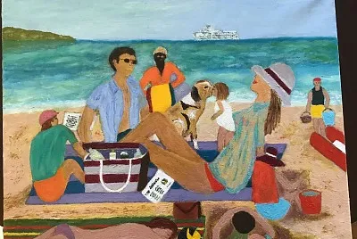 una famiglia al mare