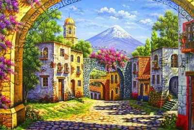 pueblo bajo el volcÃ¡n