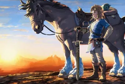 link y su caballo