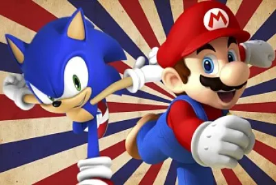sonic y mario