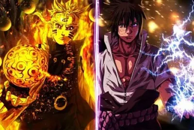 naruto y saske
