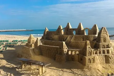 Castelo de Areia na Orla de Fortaleza - CE