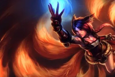 Ahri raposa de fuego