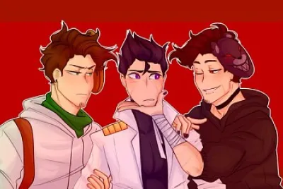 trio amoroso willy vegetta y rubius