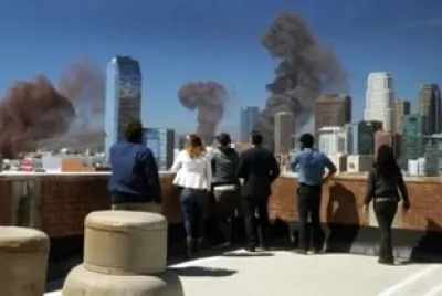 Watching the smoke rise! -A Cyclone