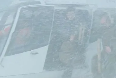 Antarctic Arrival - White Out jigsaw puzzle