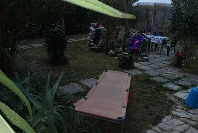 giardino prima dell 'alba