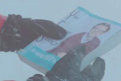 Toby finds book - White Out