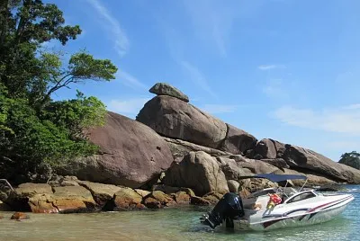 Praia em Ilha Grande