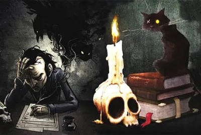 El gato negro jigsaw puzzle