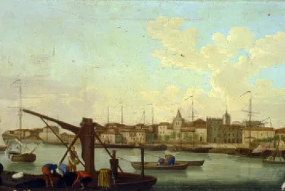  "DÃ¡rsena de GijÃ³n ", por Mariano RamÃ³n SÃ¡nchez