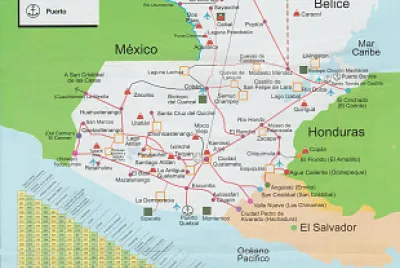 Ordena el mapa interactivo de Guatemala.