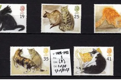 timbres de chats