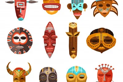 MÃ¡scara usada para fines ceremoniales jigsaw puzzle