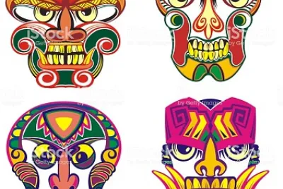 Mascara tribal jigsaw puzzle