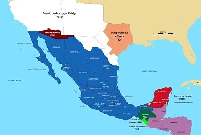 Territorios perdidos por MÃ©xico