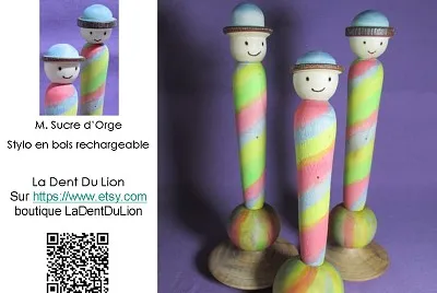 M. Sucre d 'oge stylo rechargeable, La Dent du Lion