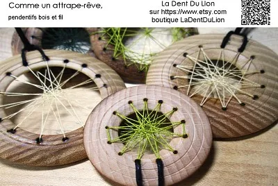 Comme un attrape-rÃªve, pendentifs, La Dent du Lion
