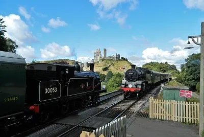 Corfe Castle, Swanage Railway, Dorset, England