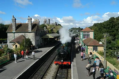 Corfe Castle, Swanage Railway, Dorset, England