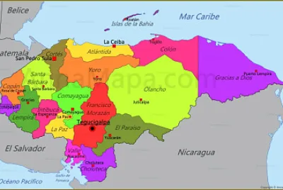 mapa de Honduras