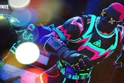 Fortnite neon jigsaw puzzle