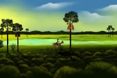 El maravilloso paisaje de los llanos orientales.