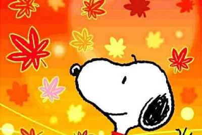 פאזל של Snoopy en otoÃ±o