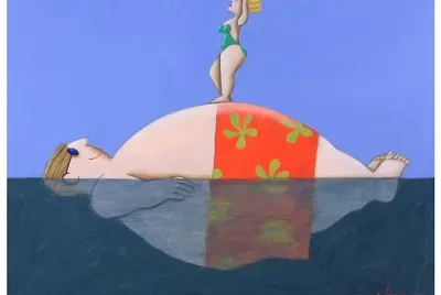 Banhista e o mar