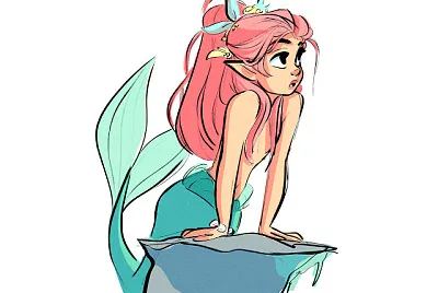 sirena animada jigsaw puzzle