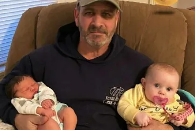 Happy grandpa