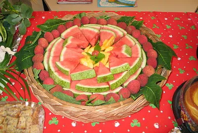 Plateau de fruits exotiques